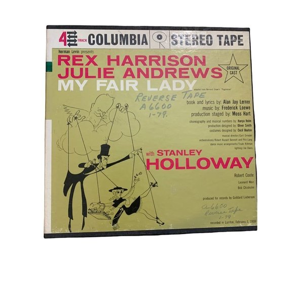 My Fair Lady Original Cast 1959 4 Track 7 1/2 IPS Columbia OQ310 - Picture 2 of 11